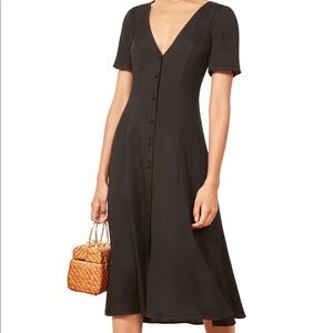Reformation Locklin Dress, Black size 2